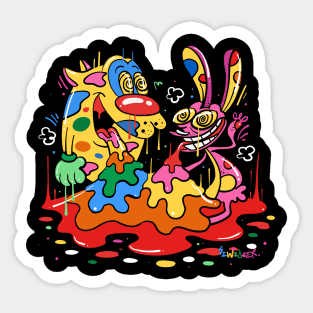 Ren and Stimpy Sticker